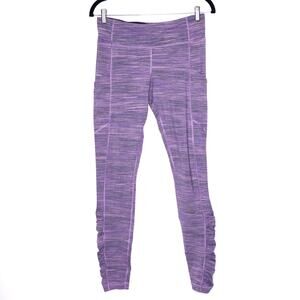 LULULEMON Speed Tight IV Space Dye Camo Violet Black Grape Active Women's 8